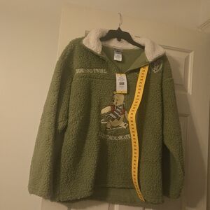 Women's Winnie The Pooh Winter Sherpa Quarter Zip Pullover